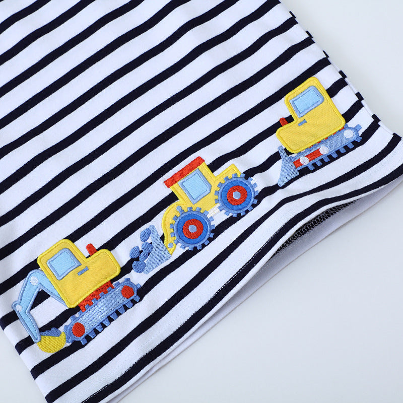 Jungen T-Shirt mit bezauberndem Baustellenfahrzeug-Design Echo Archiv
