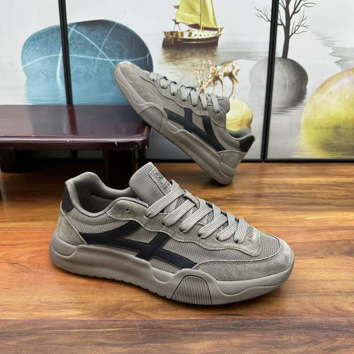 Herren Urbaner Casual-Sneaker aus Wildleder- und Mesh-Mix mit ergonomischer dämpfender Sohle Echoarhiv