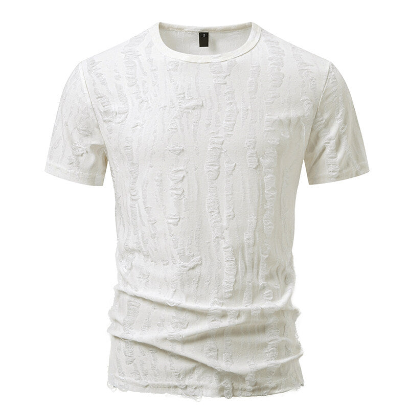 Herren T-Shirt mit strukturiertem Vintage-Design Echoarchiv