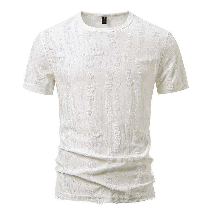 Herren T-Shirt mit strukturiertem Vintage-Design Echoarchiv