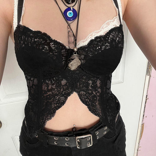 Damen Spitzen-Bustier mit floralem Design und verstellbaren Trägern Echo Archiv