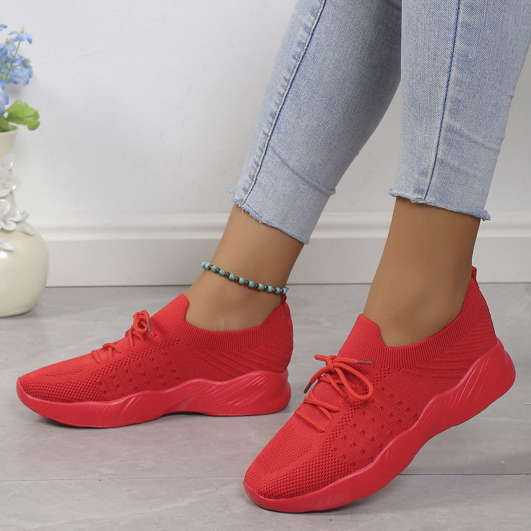 Damen atmungsaktive Slip-On Sportschuhe mit flexiblem Obermaterial – Lioré