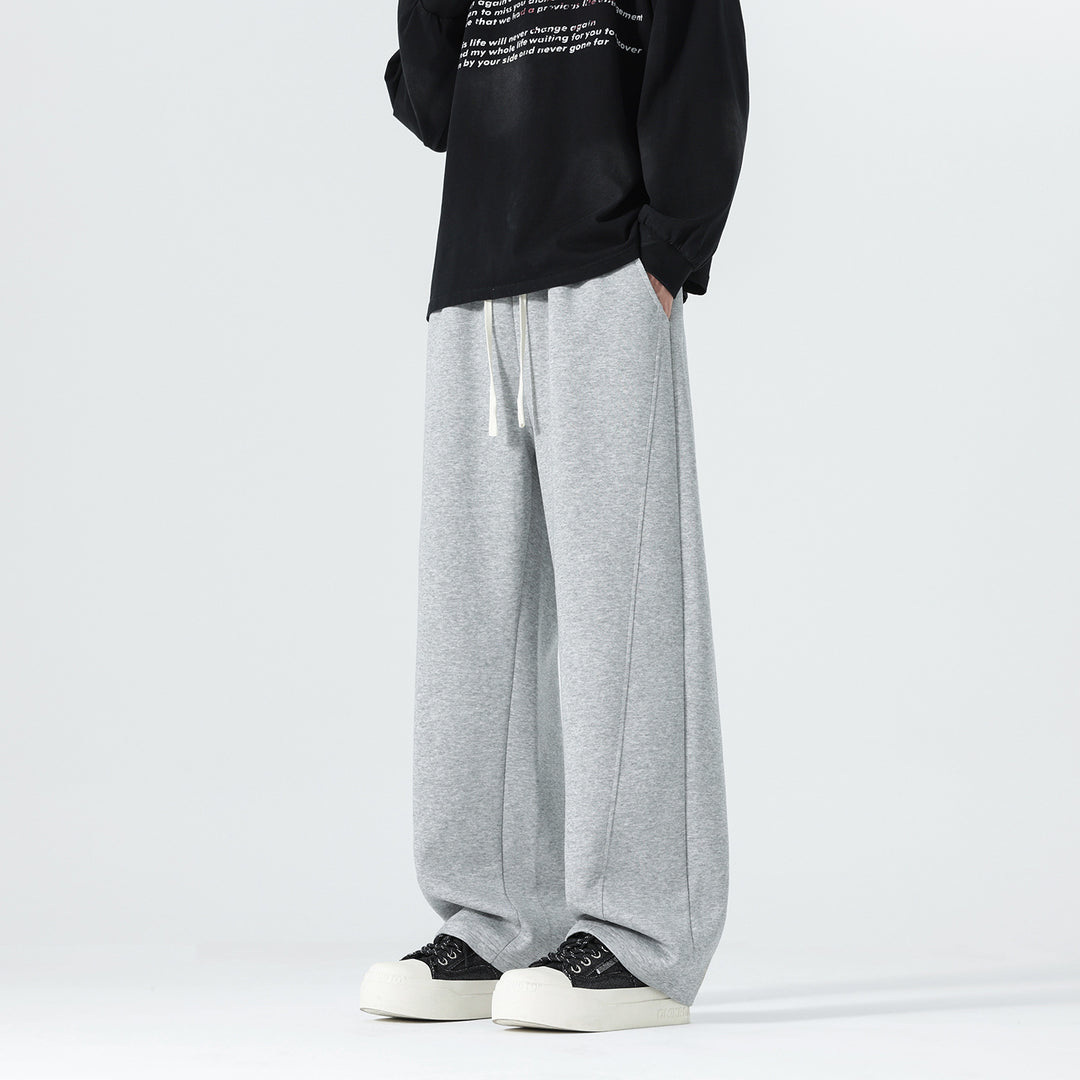 Herren Extraweite Sweatpants im Palazzo‑Look mit Tunnelzugbund und Seitentaschen Echo Archiv