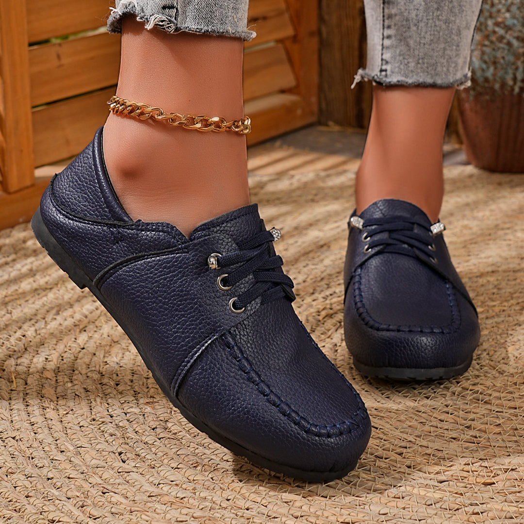 Herren nan klassische Mokassin-Slipper mit elastischer Schnürung und anatomischem Komfortfußbett Echo Archiv