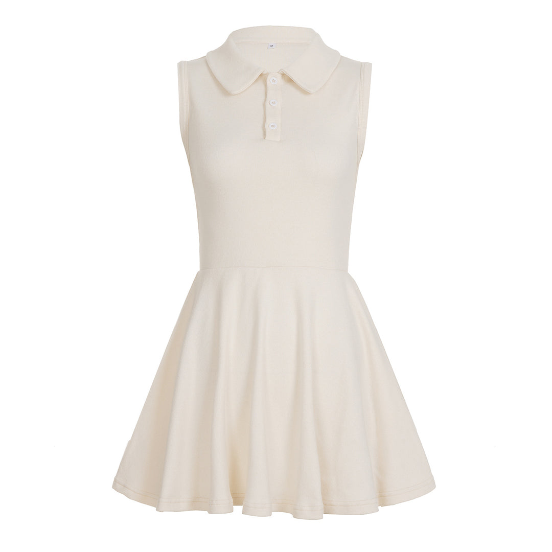 Damen Polo-Kleid mit asymmetrischem Rock und Kragen Echo Archiv