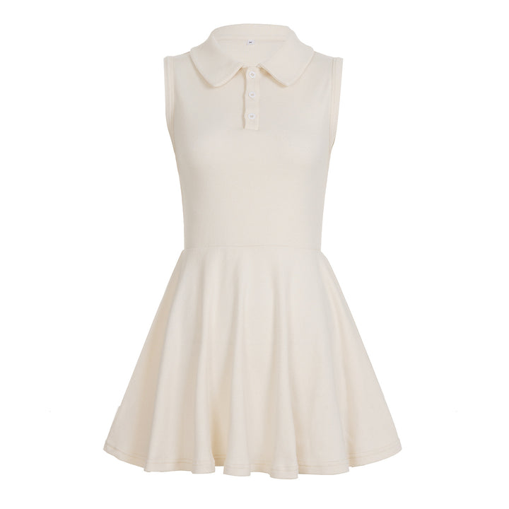 Damen Polo-Kleid mit asymmetrischem Rock und Kragen Echo Archiv