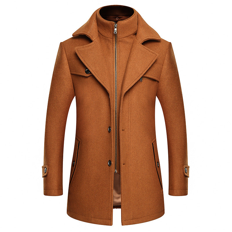 Herren Elegante und stilvolle Wolljacke Echo Archiv