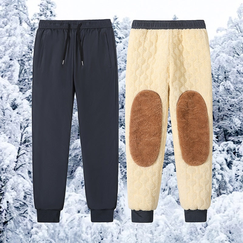 Herren Gefütterte Thermo-Softshell-Joggpant mit Teddyfutter & Kordelbund Echoarchiv