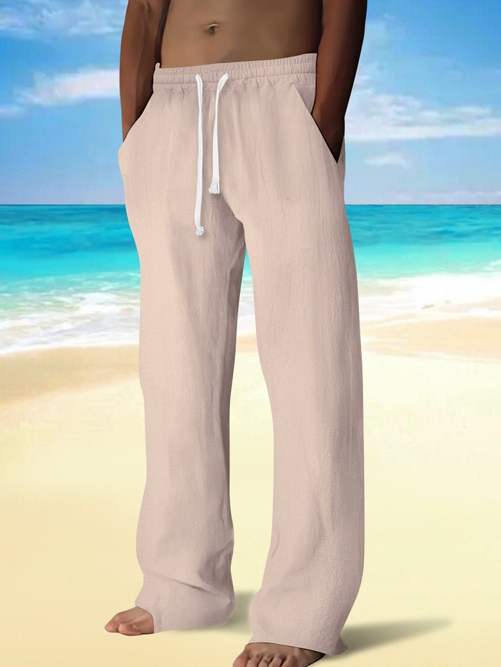 Herren Bequeme Strandhose mit elastischem Bund und praktischen Seitentaschen Echoarchiv