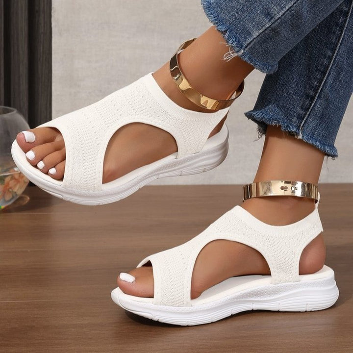 Damen Sportliche Strick-Sandalen mit atmungsaktivem Obermaterial und dämpfender Laufsohle – Sorelia
