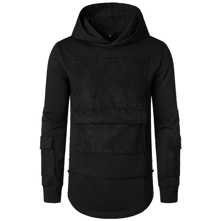 Herren modischer Hoodie mit integrierten Taschen und einzigartigem Design Echoarchiv