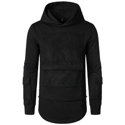 Herren modischer Hoodie mit integrierten Taschen und einzigartigem Design Echoarchiv