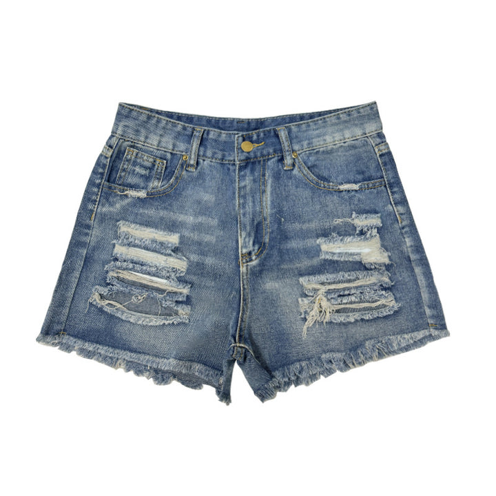 Damen Destroyed Denim Shorts Echo Archiv