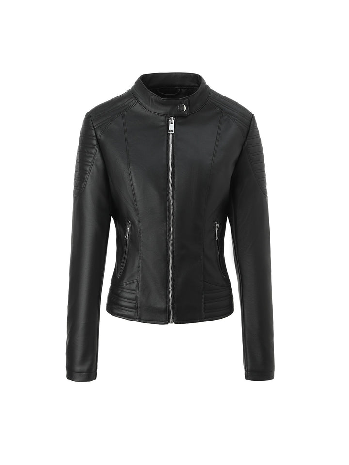 Damen Modische Kunstlederjacke Echo Archiv
