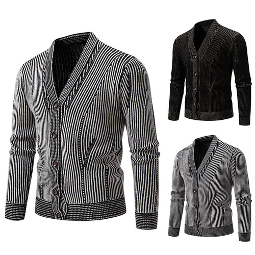 Herren Strickjacke mit strukturiertem Design Echoarchiv