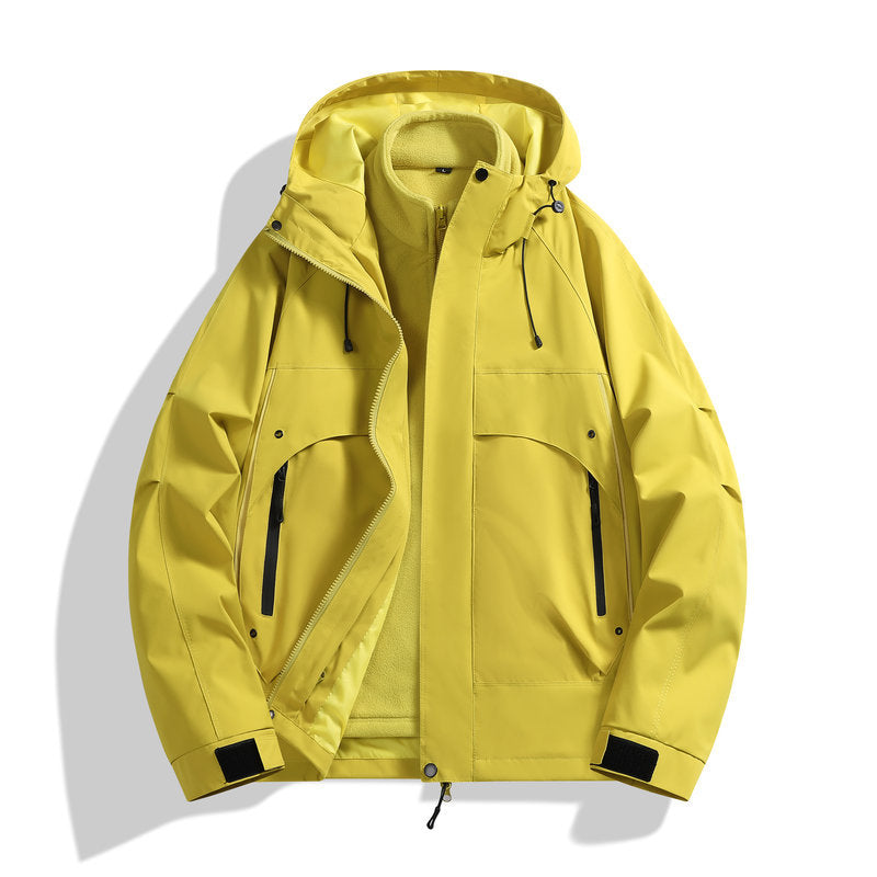 Herren wetterfeste Multifunktionsjacke mit abnehmbarer Kapuze Echoarchiv