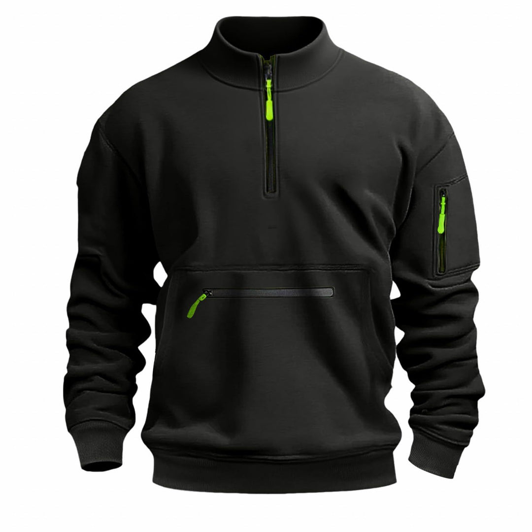 Herren funktionale Sweatshirt mit Reißverschluss Echoarchiv