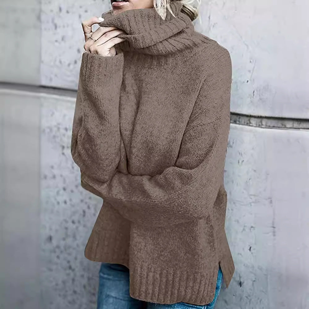 Damen Oversize-Kuschel-Rollkragenpullover aus Feinstrick Echo Archiv