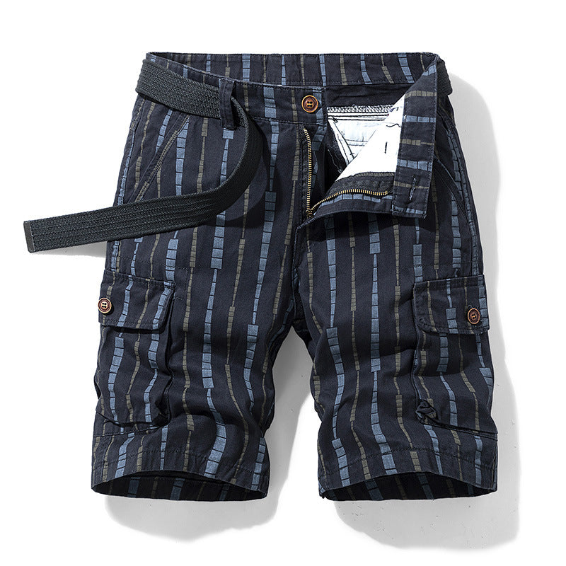 Herren modische Cargoshorts mit multifunktionalen Taschen und elastischem Bund Echoarchiv
