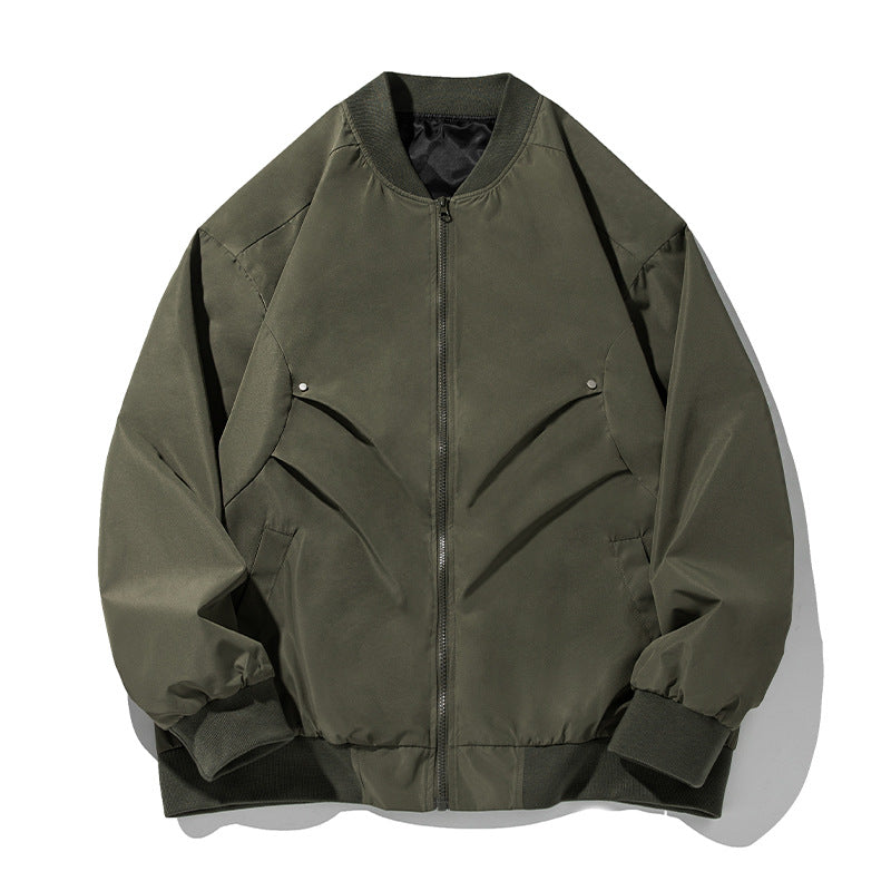 Unisex Oversize-Bomberjacke im Utility-Look mit Stehkragen und verdeckten Pattentaschen Echo Archiv