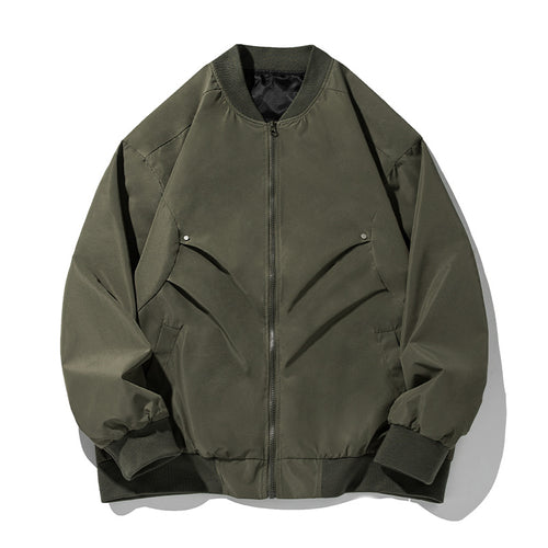 Unisex Oversize-Bomberjacke im Utility-Look mit Stehkragen und verdeckten Pattentaschen Echo Archiv