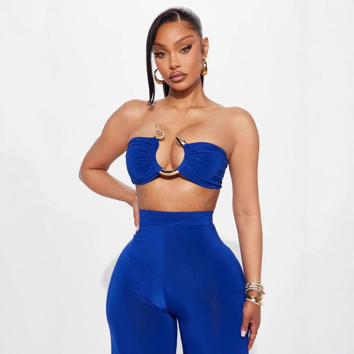 Damen Cut-Out Oberteil mit high-waisted Hose Echo Archiv