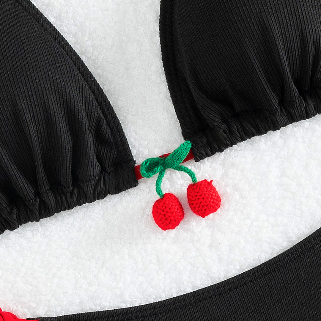 Damen Triangel-Bikini mit verspielten Krawatten und fruchtigem Detail Echo Archiv