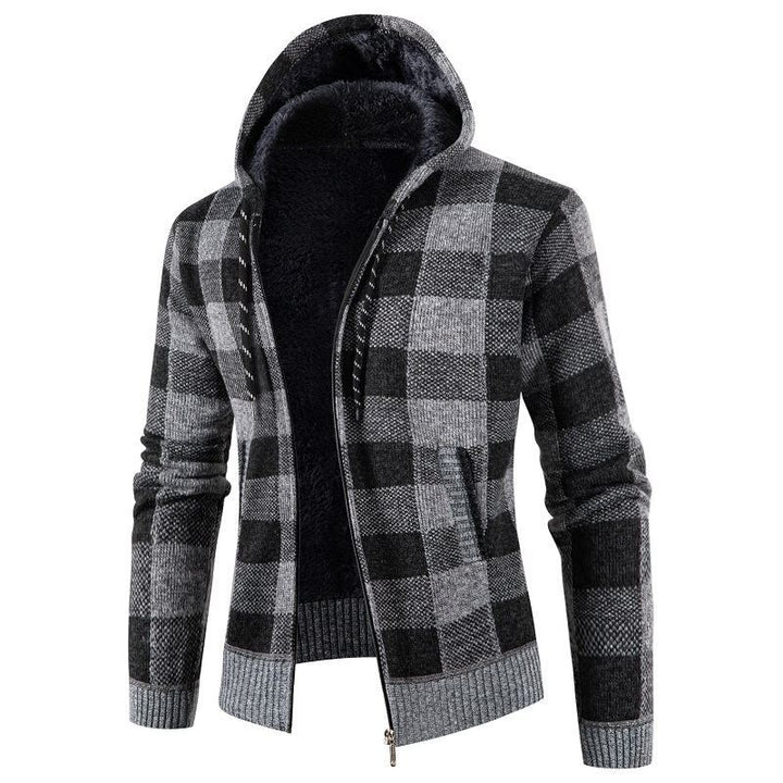 Herren modische Kapuzenjacke mit weichem Innenfutter Echoarchiv