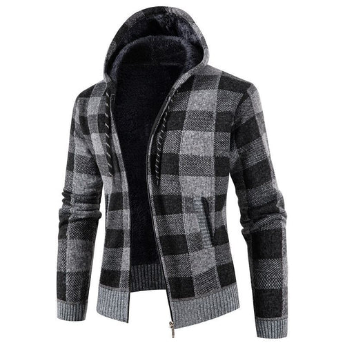 Herren modische Kapuzenjacke mit weichem Innenfutter Echoarchiv