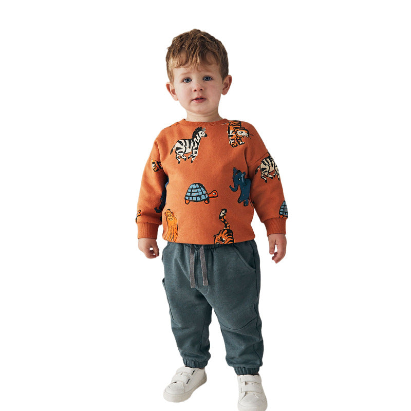 Kinder Sweatshirt mit buntem Tiermotiv Echo Archiv
