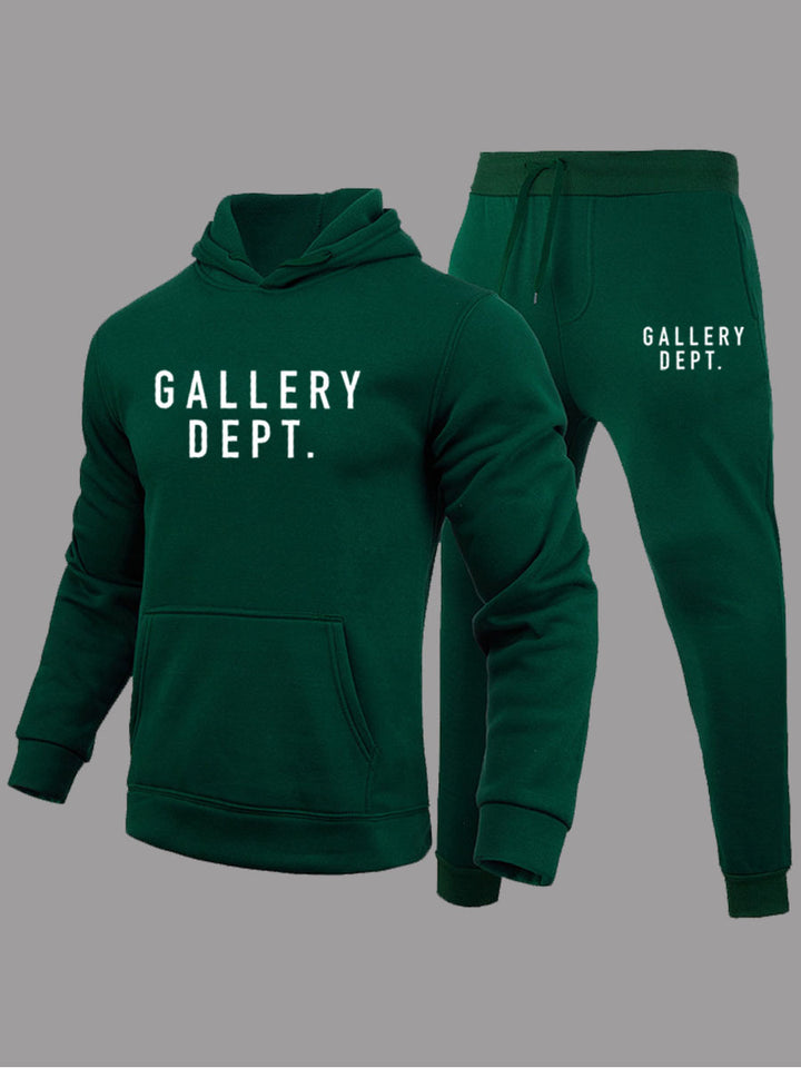 Herren Sweatshirt und Jogginghose Set mit modernem Logo Echoarchiv