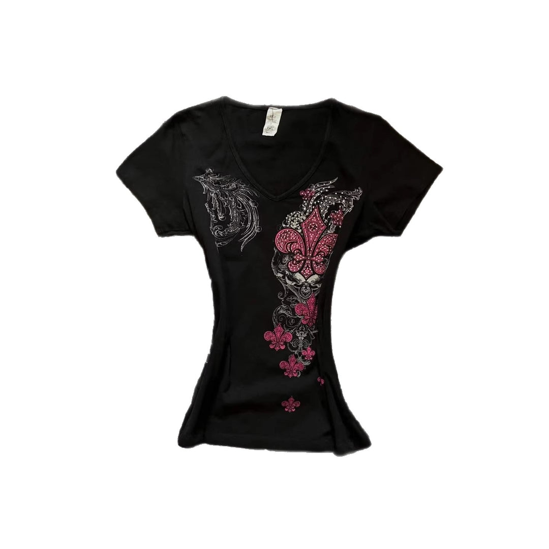 Damen T-Shirt mit einzigartigem floralem Design Echo Archiv