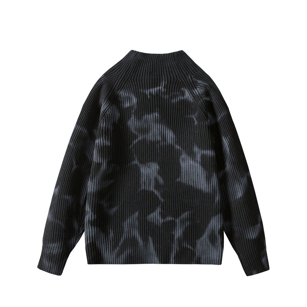 Damen Modischer Pullover mit elegantem Marmormuster Echoarchiv