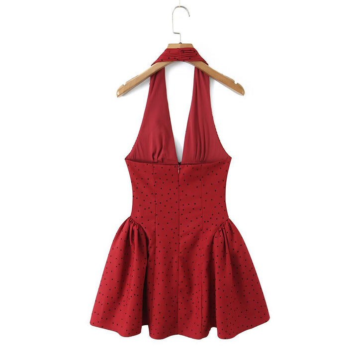 Damen Neckholder-Kleid mit schmeichelndem Schnitt und eingearbeiteten Falten Echo Archiv