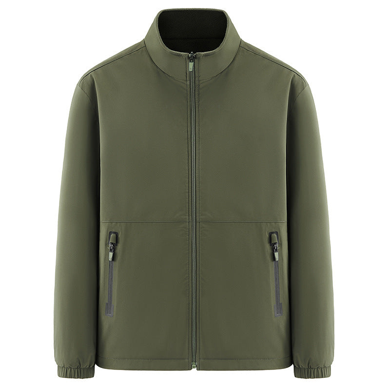Herren Minimalistische technische Allwetter-Softshelljacke mit Stehkragen und wasserabweisenden Reißverschlüssen Echo Archiv