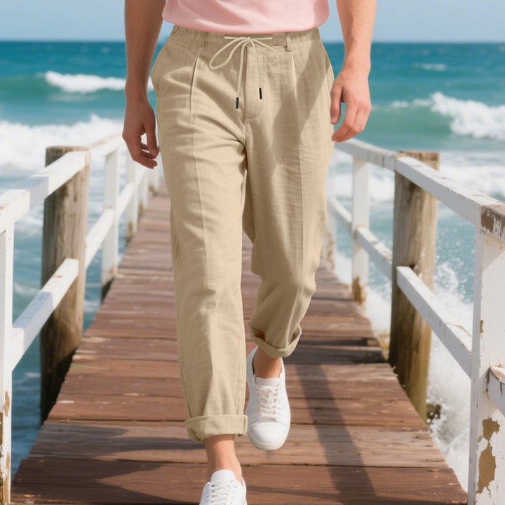 Herren Leichte Freizeithose mit elastischem Bund und seitlichem Kordelzug Echoarchiv