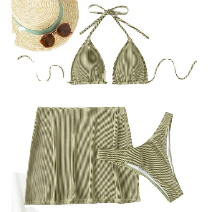 Damen Bikini-Set mit voluminösem Rock und schicker Raffung Echo Archiv
