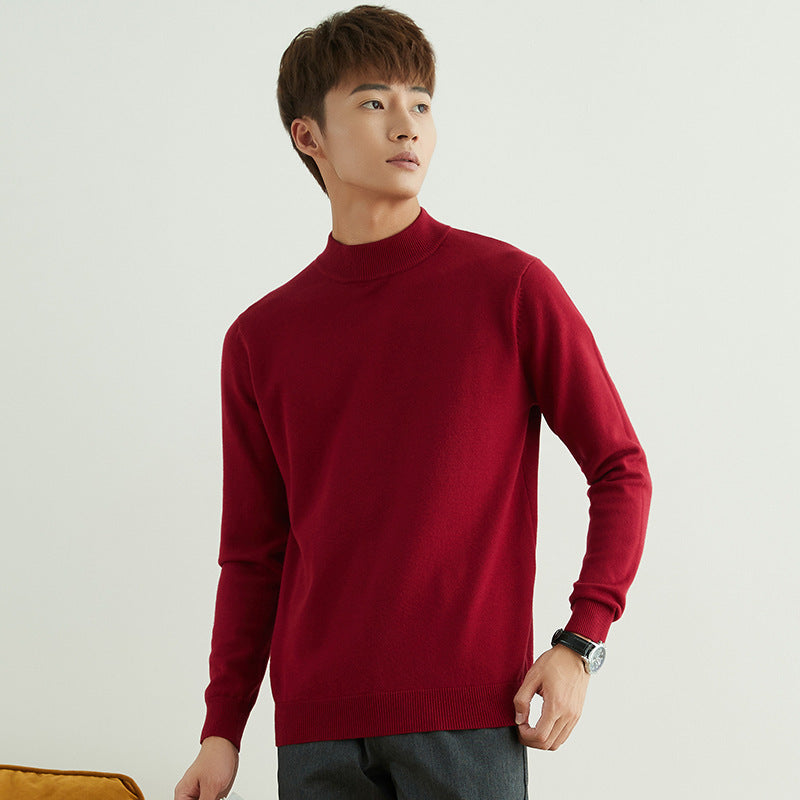 Herren Halbhoher Rollkragenpullover aus Feinstrick mit schmaler Passform Echoarchiv