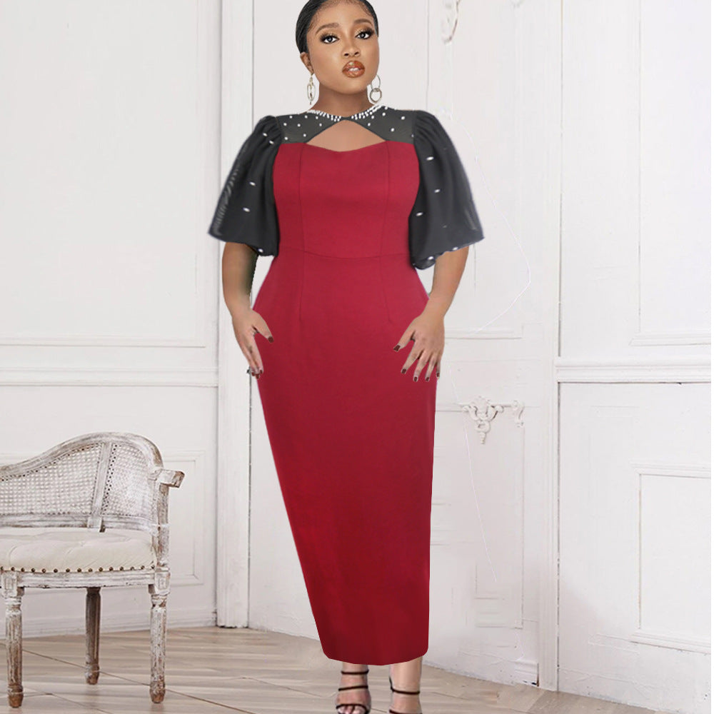 Damen Kleid mit eleganten transparenten Ärmeln Echo Archiv