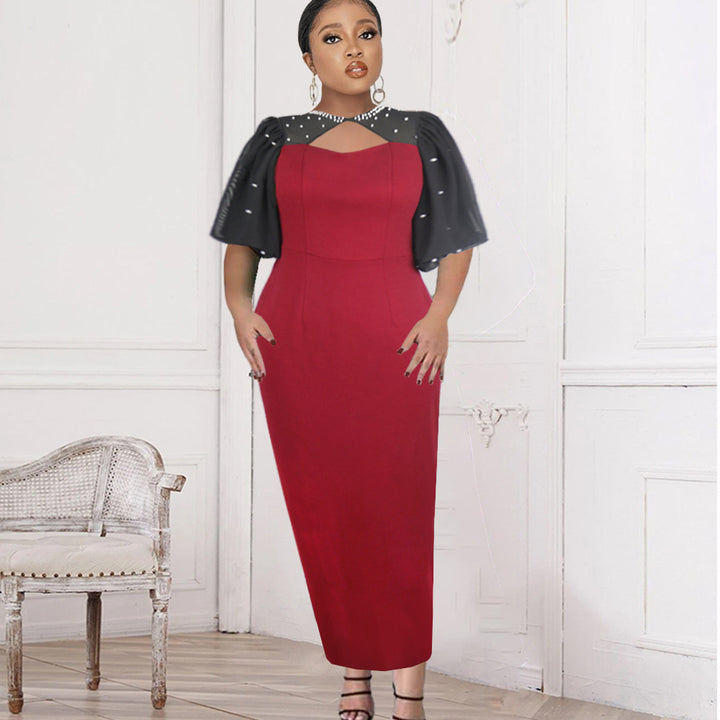 Damen Kleid mit eleganten transparenten Ärmeln Echo Archiv