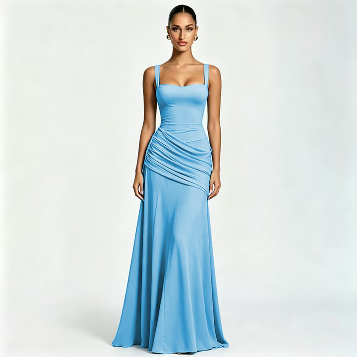 Damen Maxikleid mit innovativem Drapierungseffekt und elegantem Schnitt Echo Archiv