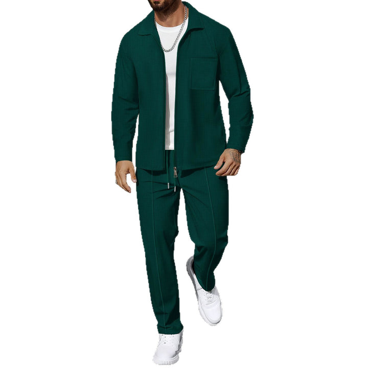 Herren modisches Jacken- und Hosen-Set Echoarchiv