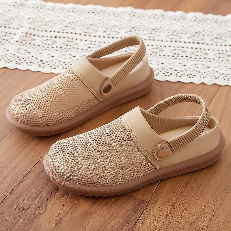 Damen nan atmungsaktive Netzgewebe Clog-Slipper mit elastischem Fersenriemen und dämpfender EVA-Sohle Echo Archiv