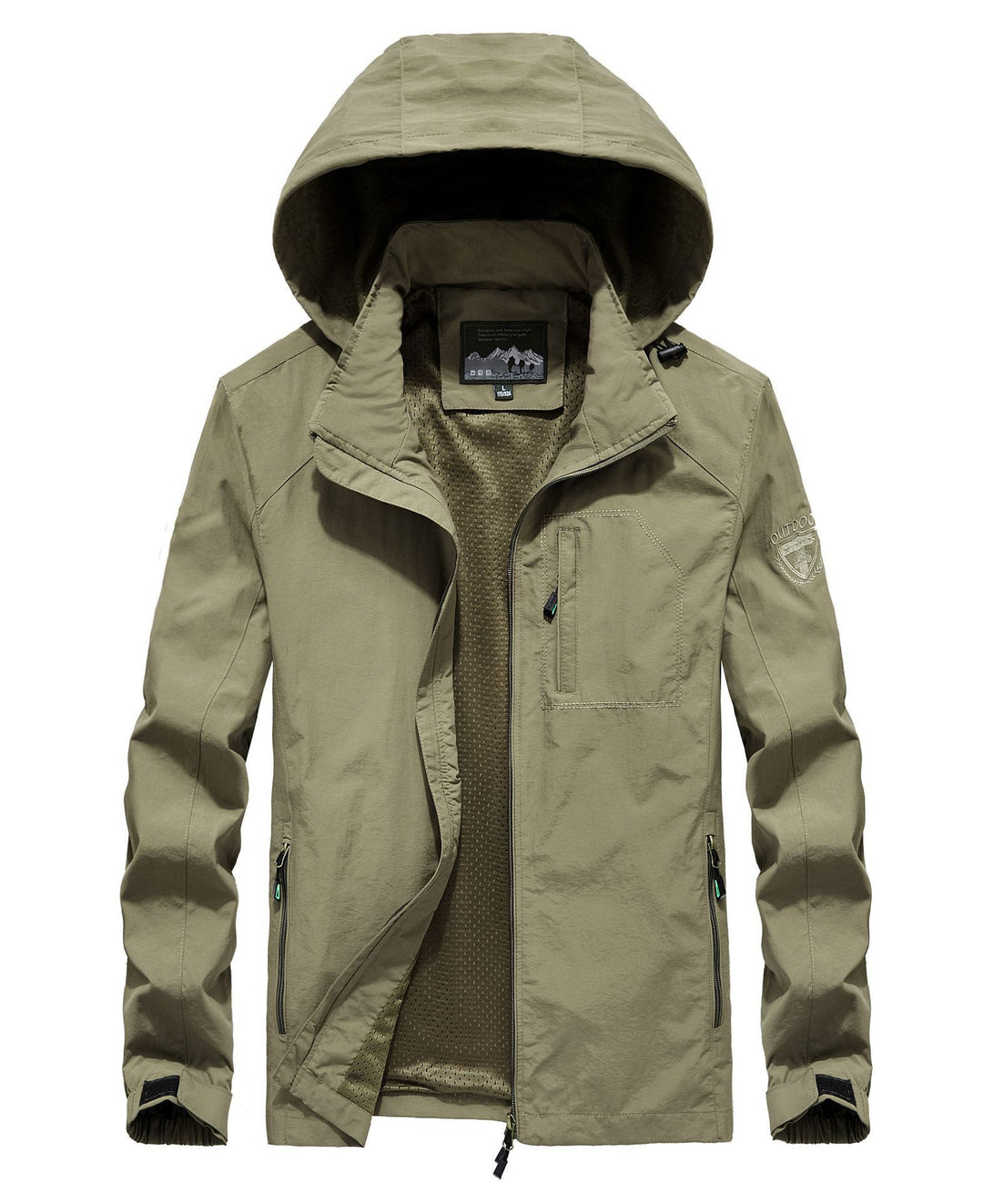 Herren leichter atmungsaktiver Fieldparka mit Mesh‑Futter und Kapuze Echoarchiv