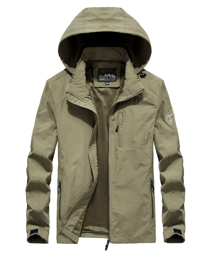 Herren leichter atmungsaktiver Fieldparka mit Mesh‑Futter und Kapuze Echoarchiv