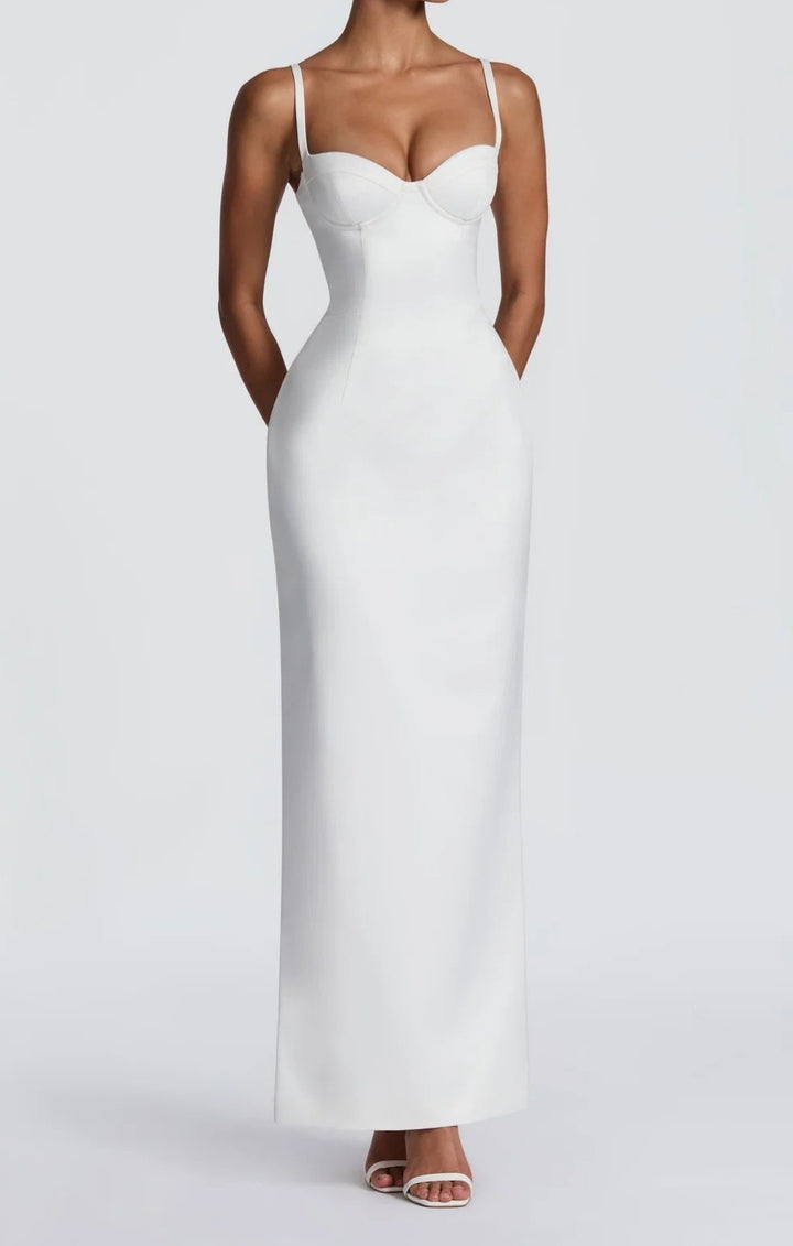 Damen Elegantes langes Hochzeitskleid Echo Archiv