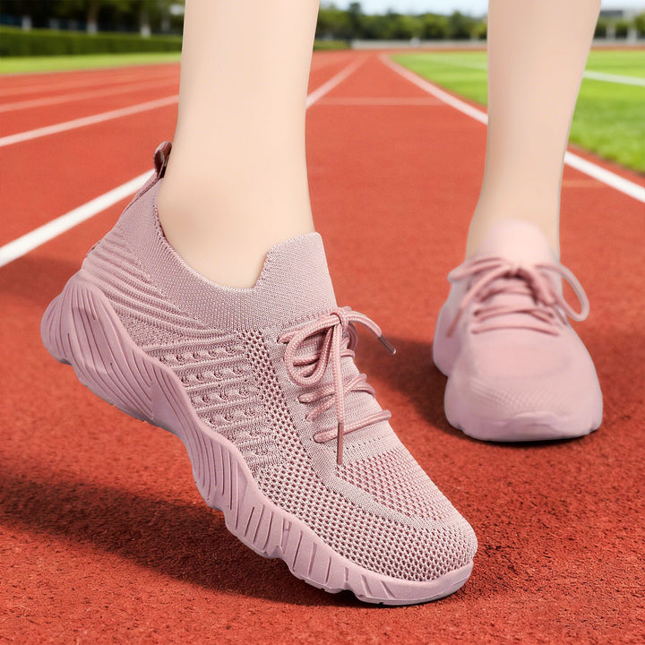 Damen nan gestrickter Slip-On Sneaker mit sockenähnlichem Schaft und dämpfender Profillaufsohle Echo Archiv