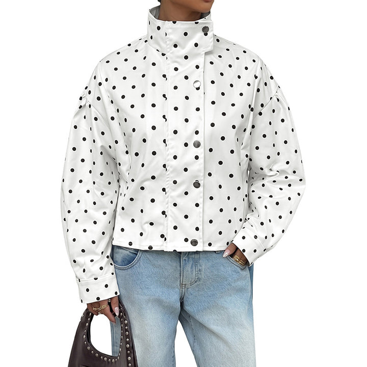 Damen Polka-Dots Pullover Jacke Echo Archiv