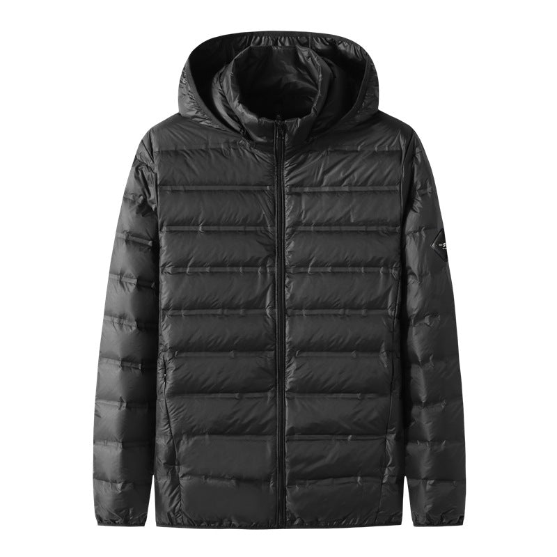 Herren Ultraleichte gesteppte Thermojacke mit Kapuze Echo Archiv