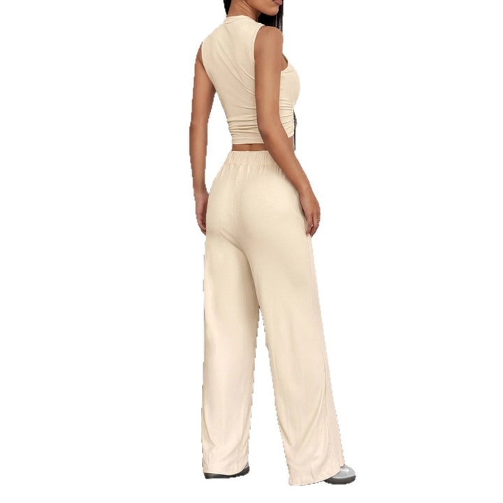 Damen Modisches Crop-Top mit lockerer Hose Echo Archiv